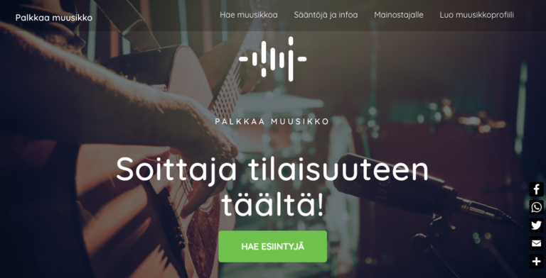 Palkkaamuusikko.fi – kun musiikilla on väliä